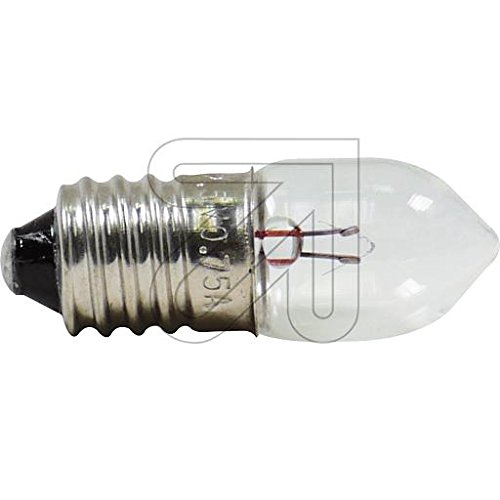 10 Stück Kryptonlampe E10 2,5V 0,75A Glühlampe Glühbirne von Globe Warehouse