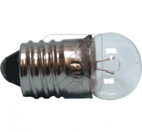 10 Stück Kugellampe E10 6 V 0,2 A Glühlampe Glühbirne von Globe Warehouse