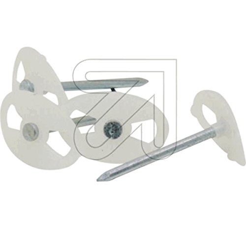 100 x Nagelscheibe 25x38mm 3,5x40mm Nagelschellenen von Globe Warehouse