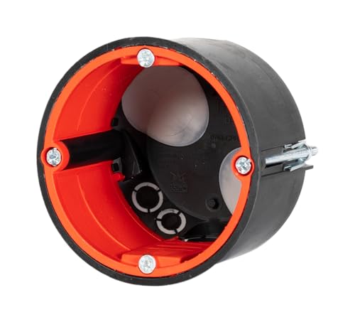 F-tronic Hohlwand Brandschutzdose für Holzbau, Feuerwiderstandsklasse EI90, mit TC-Krallen Befestigung (Tiefe 50mm) von Globe Warehouse