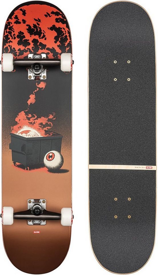 Globe Skateboard GLOBE G2 ON THE BRINK Skateboard dumpster fire Globe Skateboard GLOBE G2 ON THE BRINK Skateboard dumpster fire von Globe