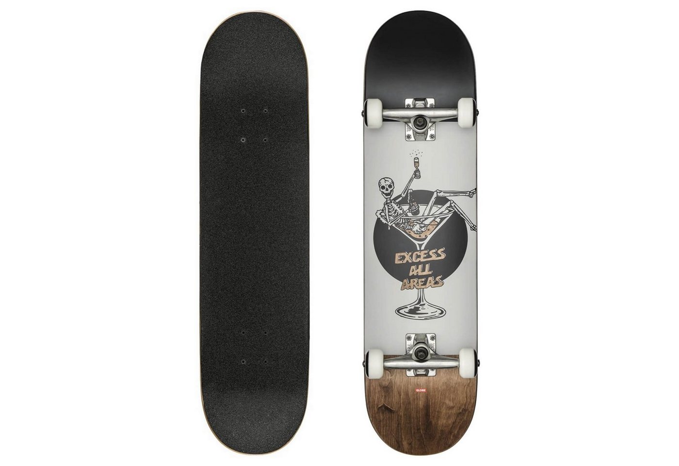 Globe Skateboard Globe G1 Excess Skateboard 8'' x 31,6'' weiß/braun Globe Skateboard Globe G1 Excess Skateboard 8'' x 31,6'' weiß/braun von Globe
