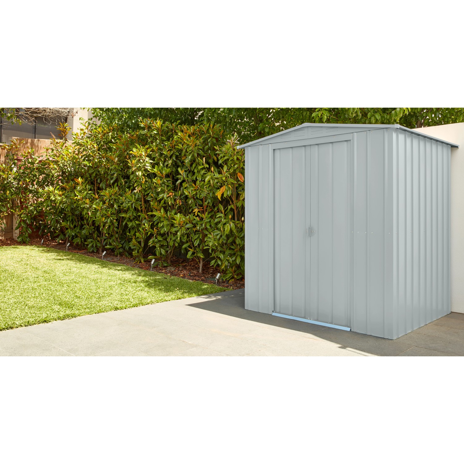 Globel Metall-Gerätehaus Gartenmanager Dream 65 Silber/Metallic BxT: 184 x 154cm von Globel