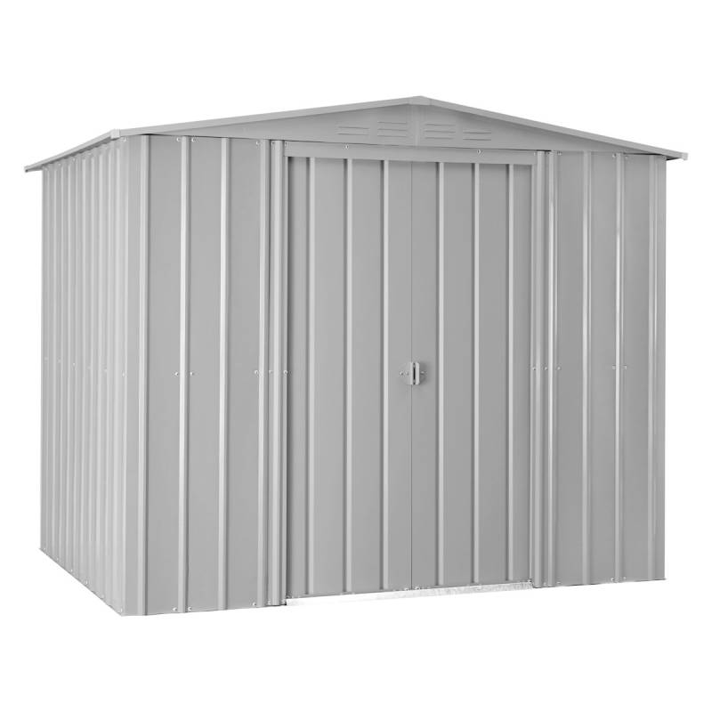 Globel Metallgerätehaus Gartenmanager Dream 65 - 86 - 88 -108 - 1010 234 x 175 cm (Dream G86) silber-metallic von Globel