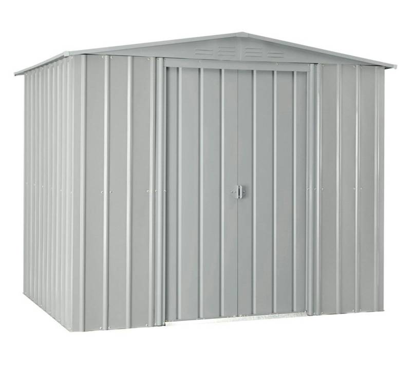 Globel Metallgerätehaus Gartenmanager Dream 65 - 86 - 88 -108 - 1010 234 x 237 cm (Dream G88) silber-metallic von Globel