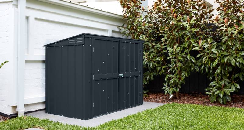 Globel Mülltonnenbox "Easy" mit Klappdeckel für bis zu 3 Mülltonnen 171 x 95 cm (Modell 53) anthrazit von Globel
