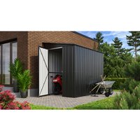 Globel Wand-Zierde »LeanTo 58«, Stahl, Pultdach, 3,37 m², BxT: 155 x 242 cm, anthrazit - grau von Globel