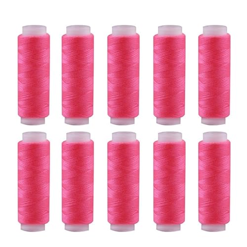 10 x Polyester-Nähgarn, 200 m, rosa Garn für Stickerei/alle Nähzwecke, Hand und Maschine 10 x Polyester-Nähgarn, 200 m, rosa Garn für Stickerei/alle Nähzwecke, Hand und Maschine von Globellapro