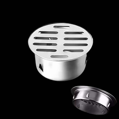 Globellapro Bodenablaufabdeckung, 70 mm, Edelstahl, rund, flach, abnehmbar, verstopfungsfrei, für Balkon, Waschbecken, Garten Globellapro Bodenablaufabdeckung, 70 mm, Edelstahl, rund, flach, abnehmbar, verstopfungsfrei, für Balkon, Waschbecken, Garten von Globellapro