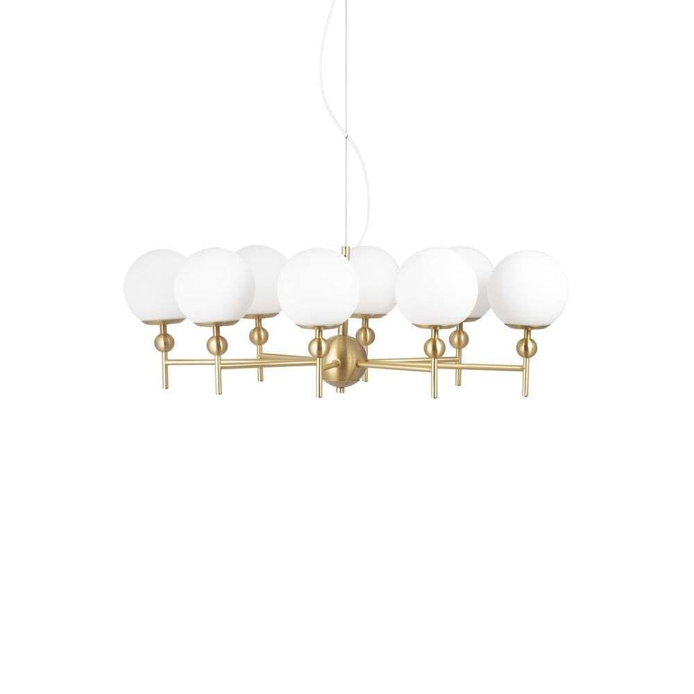 Globen Lighting - Astrid 85 Pendelleuchte Brushed Brass/White von Globen Lighting