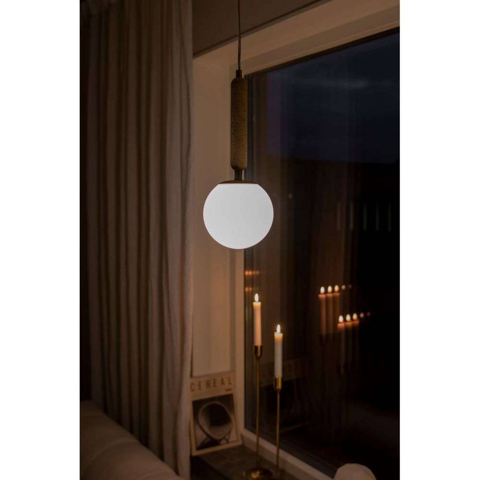Globen Lighting Pendelleuchte Torrano Ø 15 cm Travertin Globen Lighting Pendelleuchte Torrano Ø 15 cm Travertin von Globen Lighting