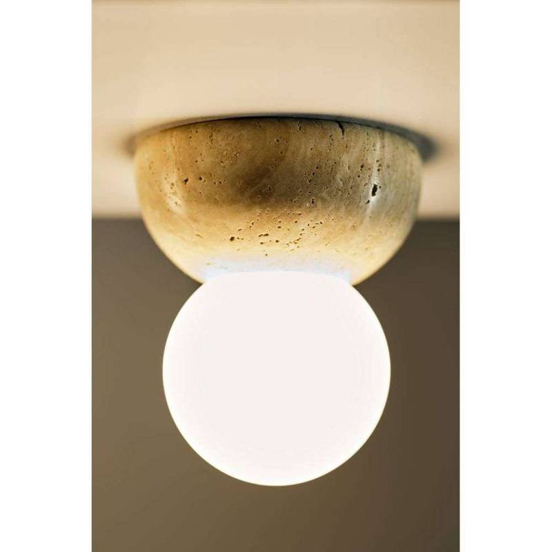 Globen Lighting Wandleuchte Torrano, beige, Ø 13 cm IP44 von Globen Lighting