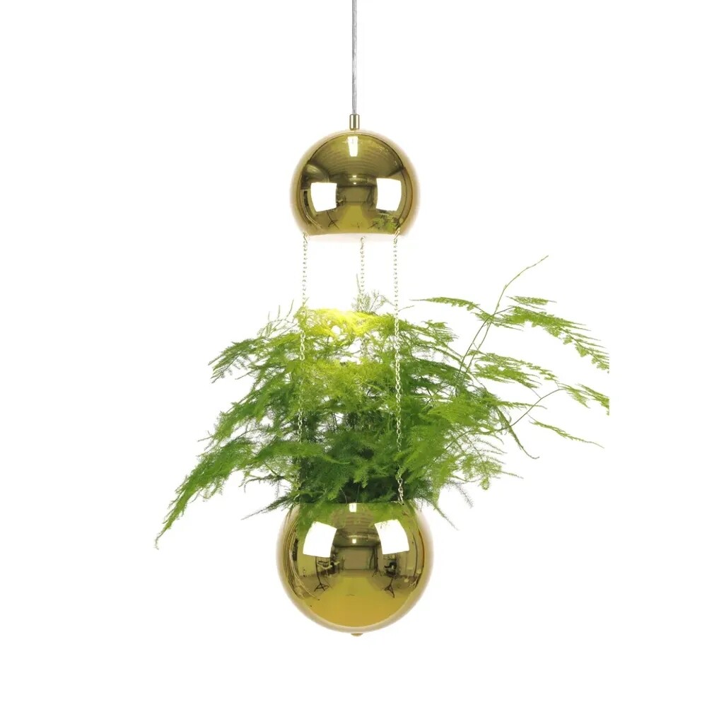 Globen Lighting - Mini Planter Pendelleuchte Brass Globen Lighting von Globen Lighting
