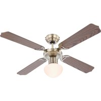 GLOBO Deckenventilator 309 Eiche weiß H/D: ca. 42x106 cm max. 60 W von Globo