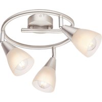 GLOBO Spotspirale 54919-3 Chrom weiß Metall Glas H/D: ca. 15x25 cm 3 Brennstellen GLOBO Spotspirale 54919-3 Chrom weiß Metall Glas H/D: ca. 15x25 cm 3 Brennstellen von Globo