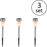 GLOBO LIGHTING LED Solarleuchte "SOLAR", 3 flammig, Leuchtmittel LED-Modul LED fest integriert, Solar, Garten, Fire Effect, Akku, Terrasse, Schiebeschalter, IP44 GLOBO LIGHTING LED Solarleuchte "SOLAR", 3 flammig, Leuchtmittel LED-Modul LED fest integriert, Solar, Garten, Fire Effect, Akku, Terrasse, Schiebeschalter, IP44 von Globo Lighting