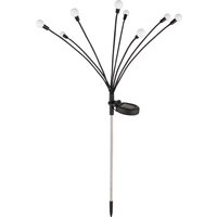 GLOBO LIGHTING LED Solarleuchte "SOLAR", 8 flammig, Leuchtmittel LED-Modul  LED fest integriert, Solarlampe für Garten, Toller Lichteffekt, mit Erdspieß von Globo Lighting