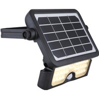 GLOBO LIGHTING LED Solarleuchte "SOLARLEUCHTE KUNSTSTOFF SCHWARZ, 1XLED", Leuchtmittel LED-Modul  LED fest integriert, Solar/IP65/Baustrahler/schwenkbar/3000K von Globo Lighting