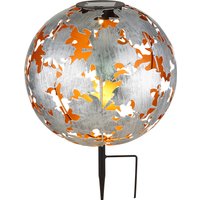 GLOBO LIGHTING LED Solarleuchte "SOLARLEUCHTE METALL SILBERGRAU, 1XLED" LED-Modul 1 Stk. Warmweiß Solar/IP44/Ahornblätter/Kugel/3000K GLOBO LIGHTING LED Solarleuchte "SOLARLEUCHTE METALL SILBERGRAU, 1XLED" LED-Modul 1 Stk. Warmweiß Solar/IP44/Ahornblätter/Kugel/3000K von Globo Lighting