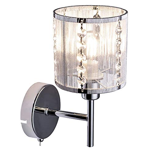 GLOBO LIGHTING Wandleuchte WALLA Chrom, Metallstäbe silber metallic 15091W Norme GLOBO LIGHTING Wandleuchte WALLA Chrom, Metallstäbe silber metallic 15091W Norme von GLOBO