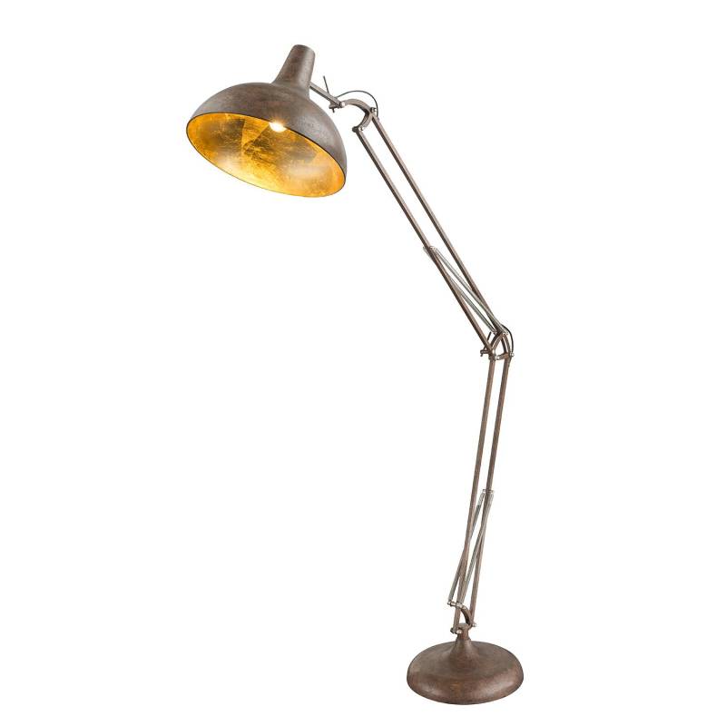 Globo Lighting Stehleuchte Conny 1-flammig Eisen Industrial Braun 130x217x38 cm (BxHxT) E27 von Globo Lighting