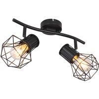 Globo Lighting Strahler 2-flg. PRISKA, Metall von Globo Lighting