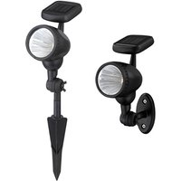 2er Set schwenkbare led Solarleuchten mit Erdspieß oder zur Wandmontage 2er Set schwenkbare led Solarleuchten mit Erdspieß oder zur Wandmontage von Globo