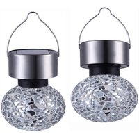 2er set Mosaik Solarleuchten - led Gartenlaternen zum Aufhängen 2er set Mosaik Solarleuchten - led Gartenlaternen zum Aufhängen von Globo