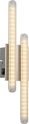 8 Watt LED Wand Lampe Beleuchtung Chrom Metall Acryl matt Globo 68066-8 von Globo