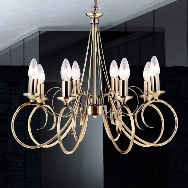 Atmosphärische Hängeleuchte TRUNCATUS 8-flammig von Globo