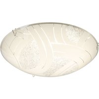 Globo - Deckenleuchte Glasschirm Deckenlampe 1-Flammig Kristalle Wohnzimmer Beleuchtung 1-flammig satiniert, Metall chrom, 1x led 8 Watt 640 lm, DxH Globo - Deckenleuchte Glasschirm Deckenlampe 1-Flammig Kristalle Wohnzimmer Beleuchtung 1-flammig satiniert, Metall chrom, 1x led 8 Watt 640 lm, DxH von Globo