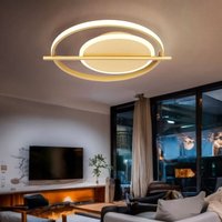 Deckenleuchte Lampe Wohnzimmerlampe led Leuchte goldfarben Deckenlampe Schlafzimmer, Aluminium Metall,1x led 36W 2800Lm 3000K, LxBxH 40x36x5 cm von Globo