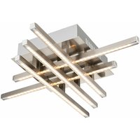 Deckenleuchte dimmbar Wohnzimmerleuchte Modern Deckenlampe silber, led 30W 1900Lm wamrweiß, LxBxH 40x40x8 cm Deckenleuchte dimmbar Wohnzimmerleuchte Modern Deckenlampe silber, led 30W 1900Lm wamrweiß, LxBxH 40x40x8 cm von Globo