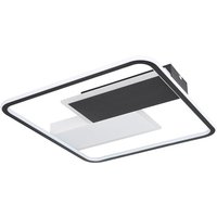 Globo - Deckenleuchte schwarz Wohnzimmerlampe dimmbar Deckenlampe weiß, led Smart Nachtlicht Fernbedienung cct, led 50W 2600lm 2700-6500K, LxBxH von Globo