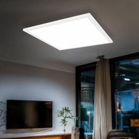 Globo - Deckenpanel Deckenleuchte Aufbaupanel Deckenlampe Flurleuchte Schlafzimmer, weiß opal quadratisch, 1x led 12 Watt 750 Lumen warmweiß, HxLxB von Globo