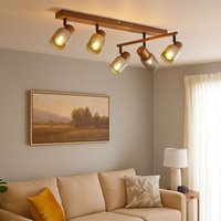 Globo - Deckenstrahler Deckenlampe Wohnzimmerlampe schwenkbar kaffee 6 flammig l 70 cm Globo - Deckenstrahler Deckenlampe Wohnzimmerlampe schwenkbar kaffee 6 flammig l 70 cm von Globo