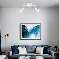 Deckenstrahler Spotlampe Deckenlampe verstellbar Wohnzimmerlampe weiß l 22 cm von Globo