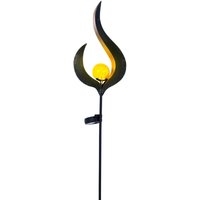 Design LED Solar Leuchte Außen Beleuchtung Dekoration Steck Lampe Flamme Design Globo 33465 von Globo