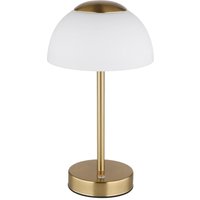 Tischleuchte Touchdimmer led Nachttischlampe Akku Tischlampe Wohnzimmerlampe, Metall Glas, 2,5W 150lm warmweiß-kaltweiß, DxH 15x31 cm von Globo
