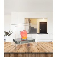 Effektvolle led Tischlampe fire im Design Tischkamin, Glas 30,5 x 15 cm Effektvolle led Tischlampe fire im Design Tischkamin, Glas 30,5 x 15 cm von Globo