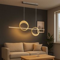 Esszimmerlampe Pendelleuchte Fernbedienung Hängelampe led Dimmbar Gold Timer von Globo