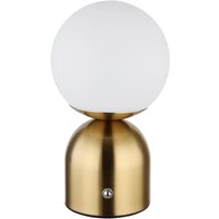 [GEBRAUCHT] B-Ware Globo Led Akku Tischlampe Leuchte Lampe Messingfarben Usb Touchdimmer Höhe 21cm von Globo