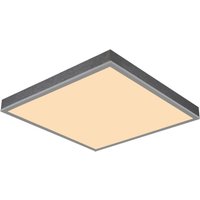GLOBO LED-Deckenleuchte DORO 416080AD2-CCT Opal silber MDF Aluminium B/H/L: ca. 45x7,5x45 cm 1 Brennstellen von Globo