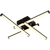 GLOBO LED-Deckenleuchte KIRINA 67342-24 schwarz Kunststoff B/H/L: ca. 50x8,8x50 cm 1 Brennstellen von Globo