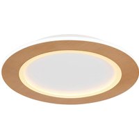 GLOBO LED-Deckenleuchte Opal weiß Acryl Metall H/D: ca. 5x40 cm von Globo