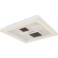 GLOBO LED-Deckenleuchte anthrazit weiß Metall B/H/T: ca. 48x7x48 cm von Globo