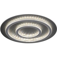 GLOBO LED-Deckenleuchte hellgrau mattschwarz anthrazit Metall Kunststoff H/D: ca. 6x55 cm 1 Brennstellen von Globo