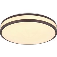 GLOBO LED-Deckenleuchte kaffee weiß Opal Metall Kunststoff H/D: ca. 7x34 cm GLOBO LED-Deckenleuchte kaffee weiß Opal Metall Kunststoff H/D: ca. 7x34 cm von Globo