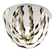 GLOBO LED-Deckenleuchte klar Chrom Metall H/D: ca. 42x60 cm von Globo