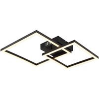 GLOBO LED-Deckenleuchte schwarz Opal Kunststoff B/H/T: ca. 35,3x6,4x48,8 cm GLOBO LED-Deckenleuchte schwarz Opal Kunststoff B/H/T: ca. 35,3x6,4x48,8 cm von Globo